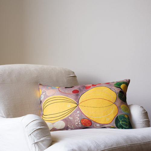 HILMA AF KLINT NO.7 CUSHION COVER LILAC/YELLOW