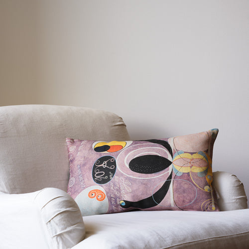 HILMA AF KLINT NO. 6 CUSHION COVER LILAC/BLACK