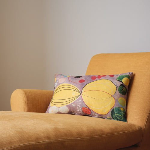 HILMA AF KLINT NO.7 CUSHION COVER LILAC/YELLOW