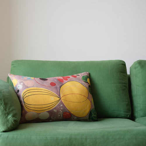 HILMA AF KLINT NO.7 CUSHION COVER LILAC/YELLOW
