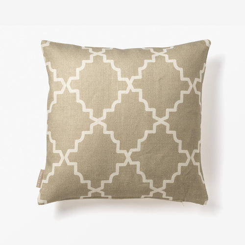 BASIC SQUARE CUSHION COVER SAND/IVORY