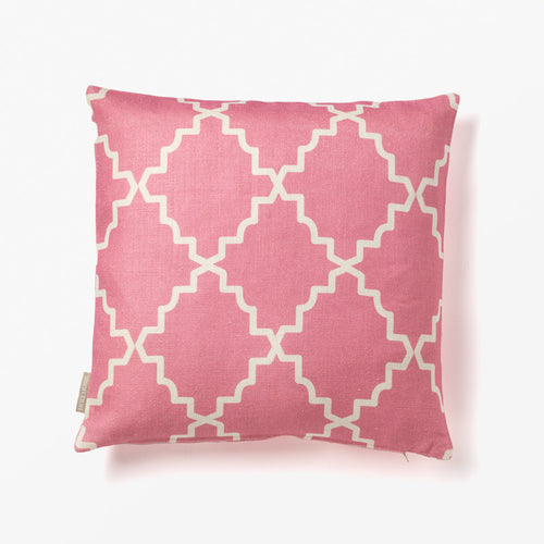 BASIC SQUARE PRINT PINK/IVORY