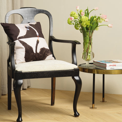 HILMA AF KLINT THE SWAN NO.1 CUSHION COVER BLACK/IVORY