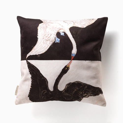 HILMA AF KLINT THE SWAN NO.1 CUSHION COVER BLACK/IVORY