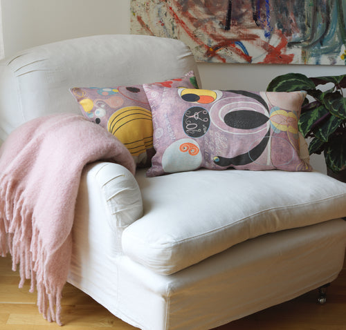HILMA AF KLINT NO. 6 CUSHION COVER LILAC/BLACK