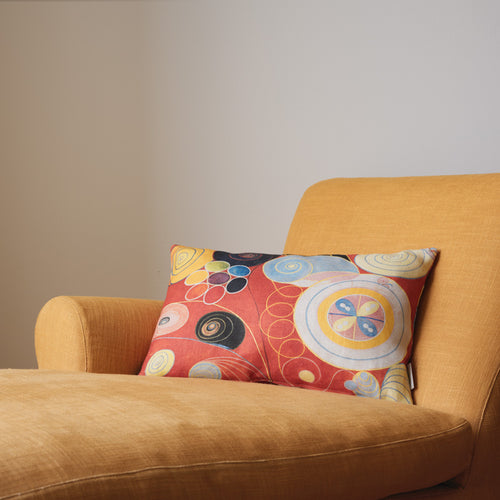 HILMA AF KLINT NO.3 CUSHION COVER ORANGE/WHITE