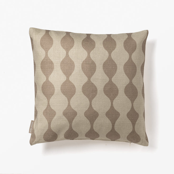 CURVES CUSHION COVER SAND/TAUPE