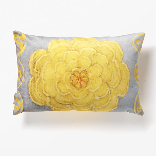 HILMA AF KLINT PRIMORDIAL CHAOS NO.24 CUSHION COVER YELLOW/LT. BLUE