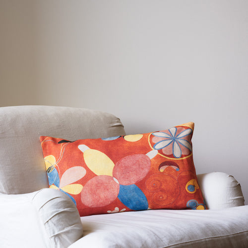 HILMA AF KLINT NO. 4 CUSHION COVER ORANGE/PINK