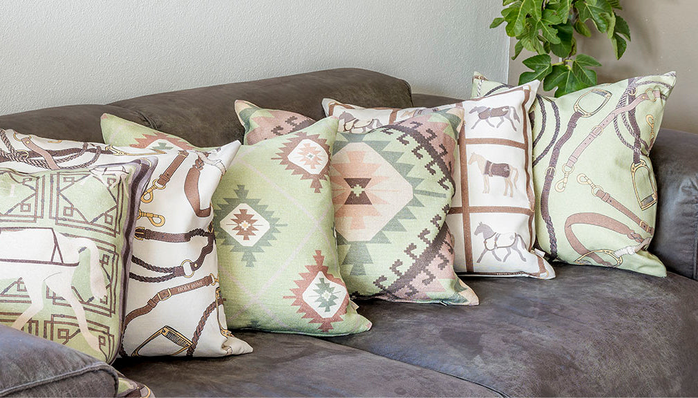 Green discount kilim pillow